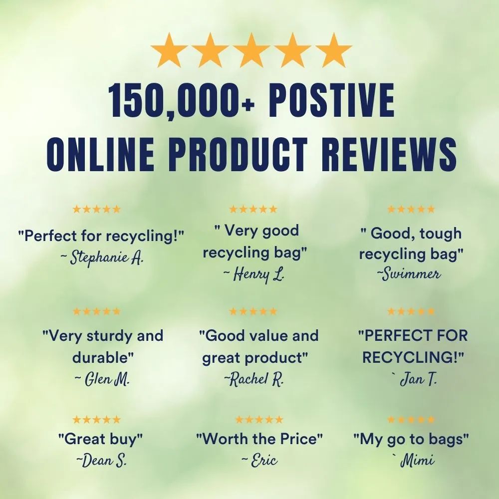 30-40 Gallon Recycling Bags - 1.2 Mil - 100/Case