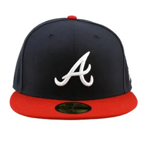 Atlanta Braves Fitted - Red Brim