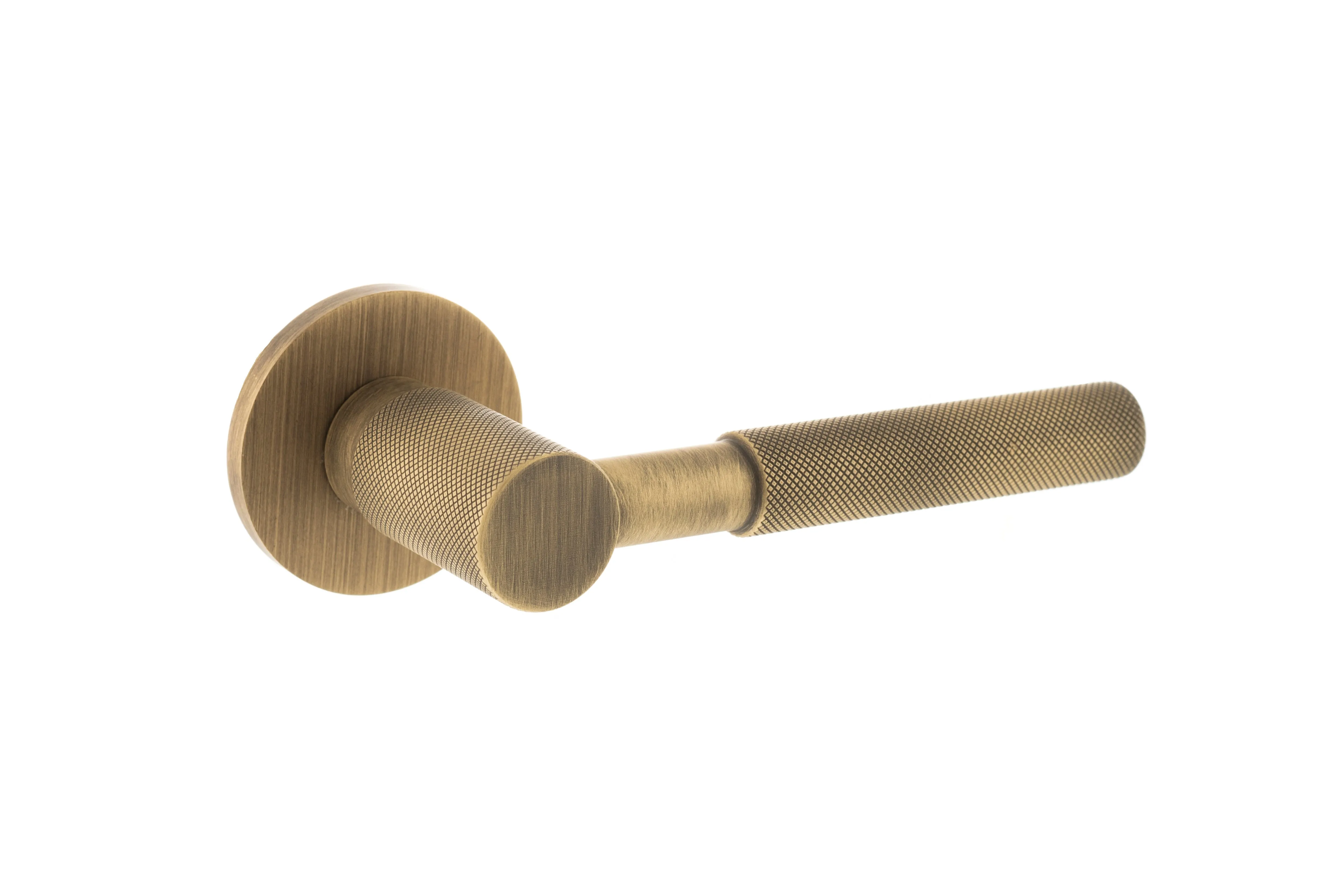 Atlantic Mason Designer Lever on 5mm Slimline Round Rose - Yester Bronze