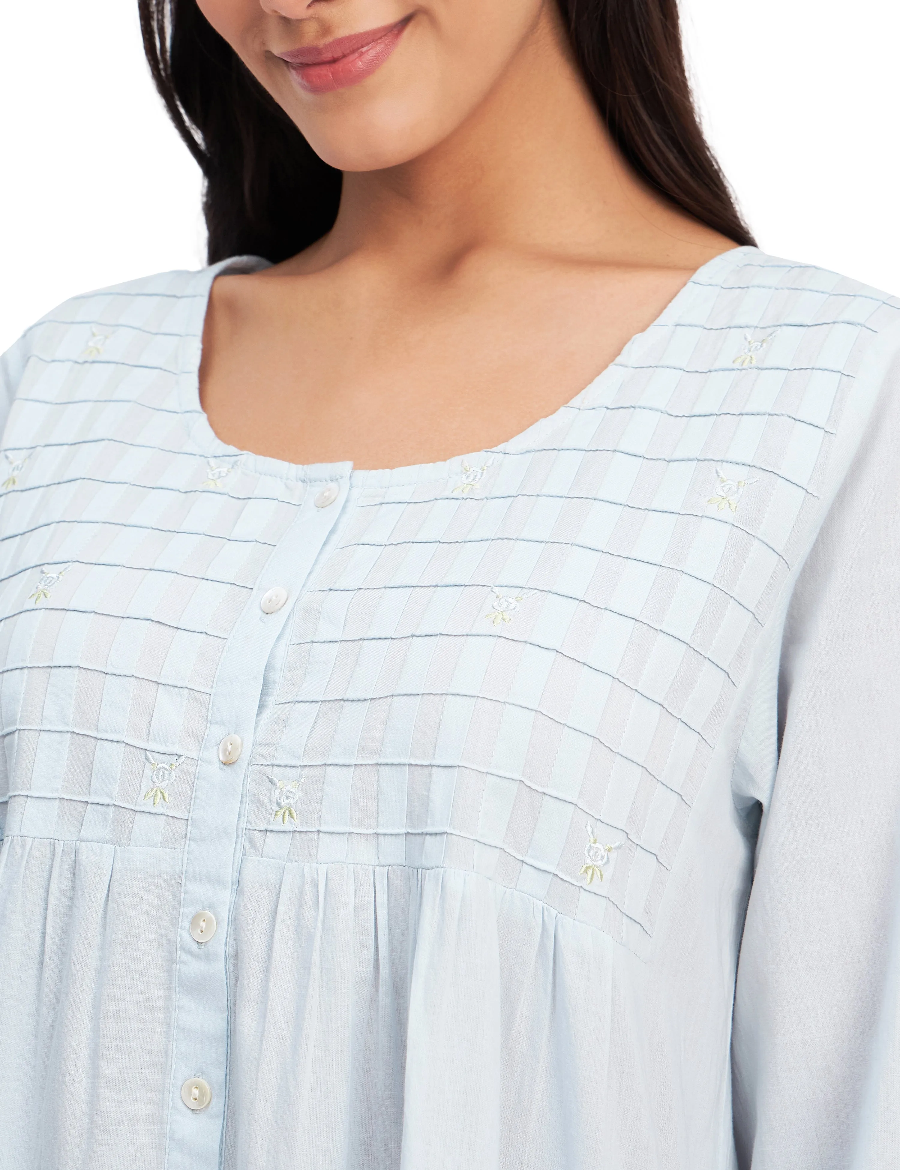 Aurora Maxi Dress 100% Cotton Full Sleeve