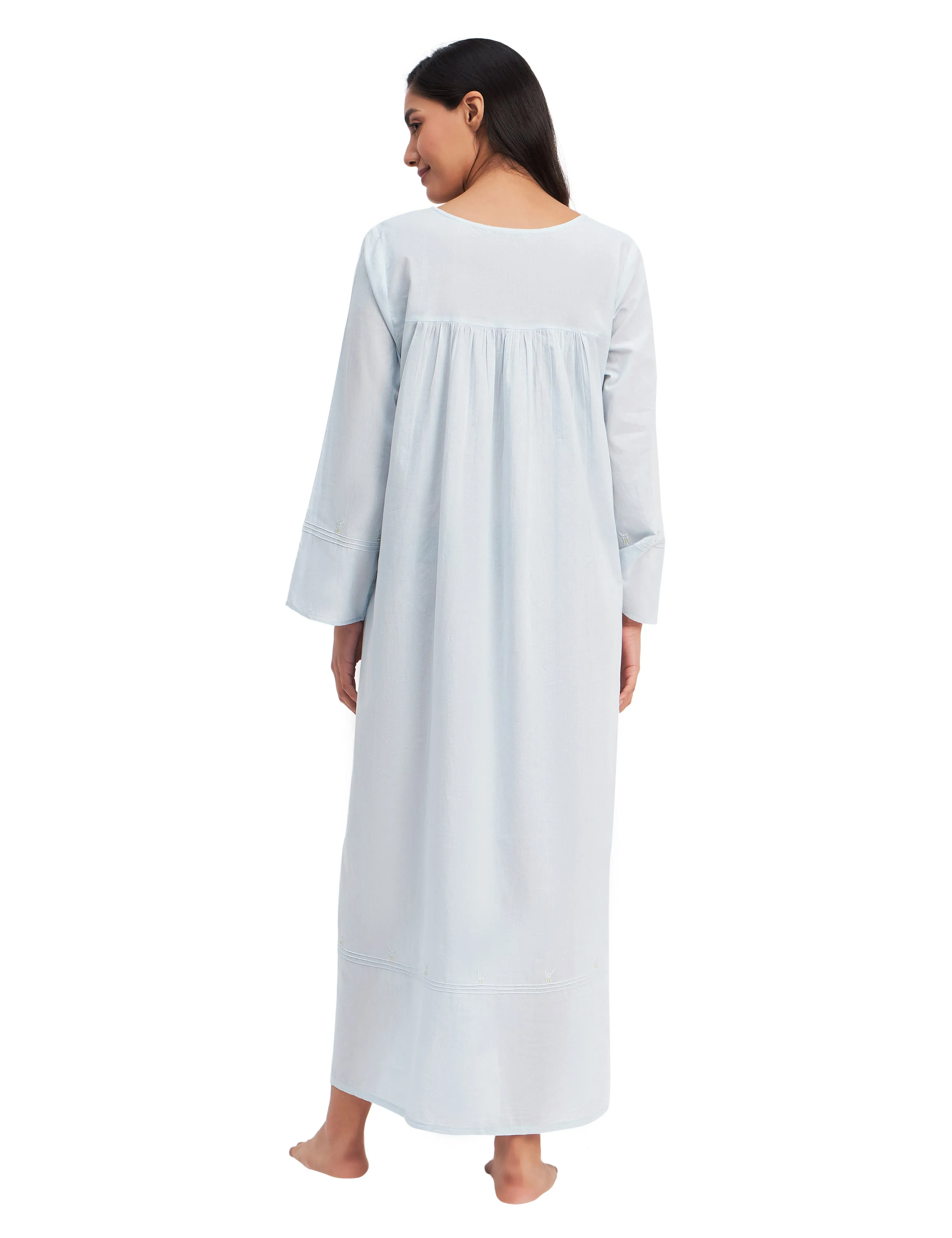 Aurora Maxi Dress 100% Cotton Full Sleeve