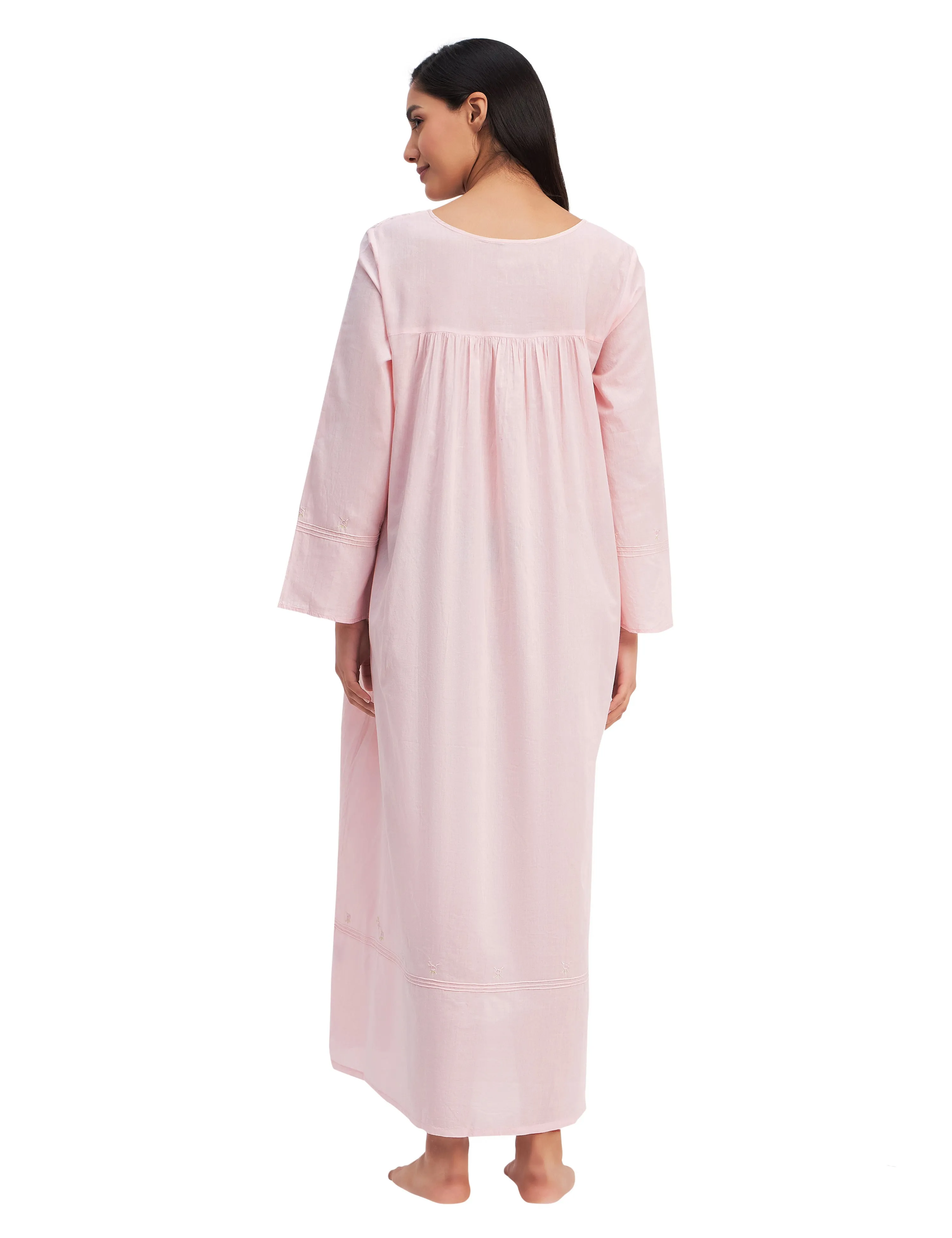 Aurora Maxi Dress 100% Cotton Full Sleeve
