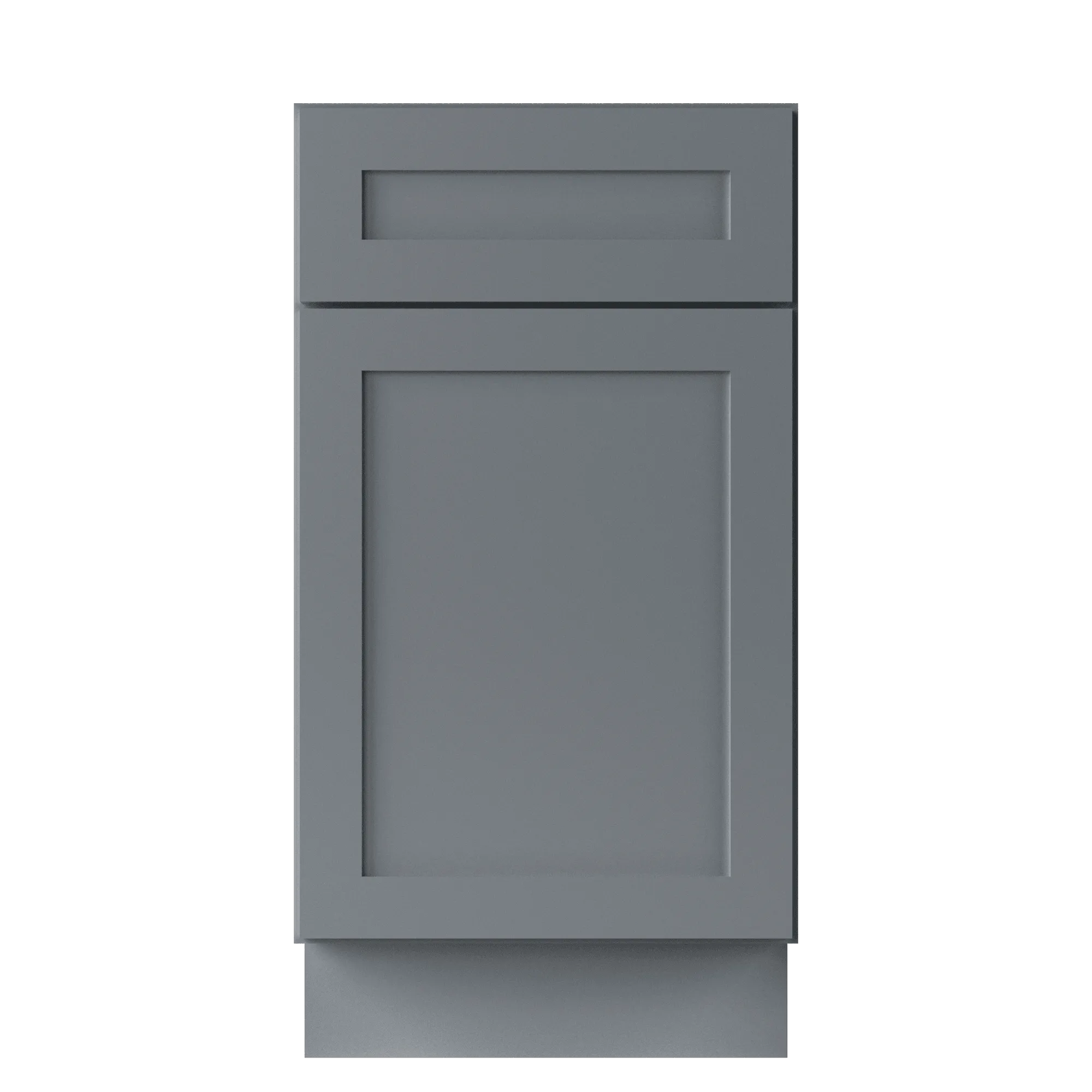Base Kitchen Cabinet B18 Colonial Gray LessCare 18 in. width 34.5 in. height 24 in. depth