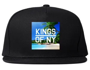 Beach Vacation Box Logo Mens Snapback Hat