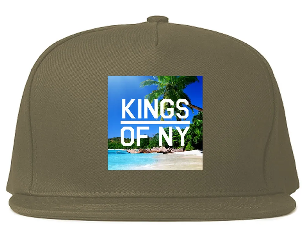 Beach Vacation Box Logo Mens Snapback Hat