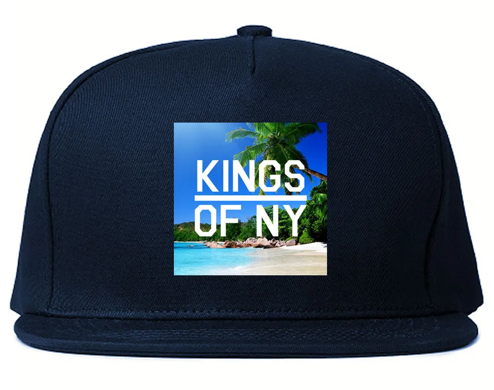 Beach Vacation Box Logo Mens Snapback Hat
