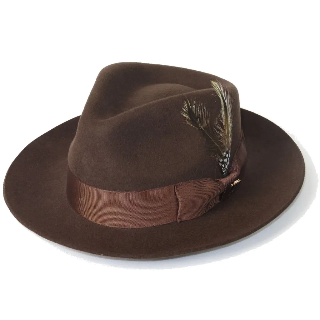 Bruno Capelo Fabio Wool Felt Teardrop Fedora