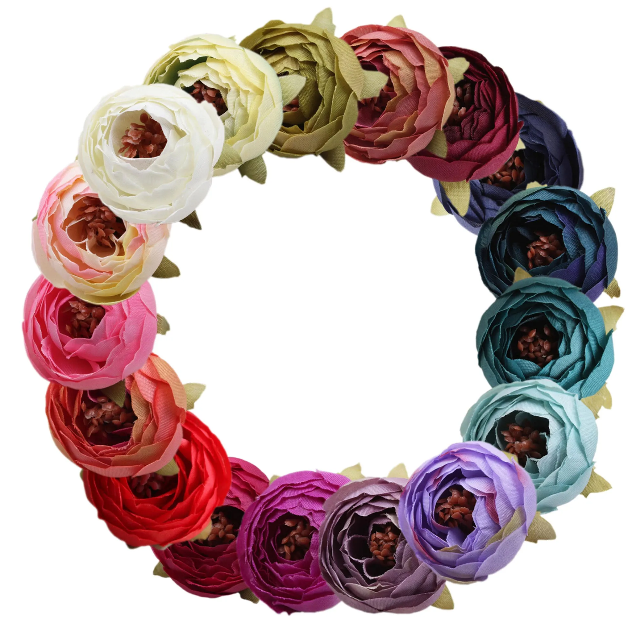 Bulk Silk Flowers Small Peony Flower Heads 300pcs
