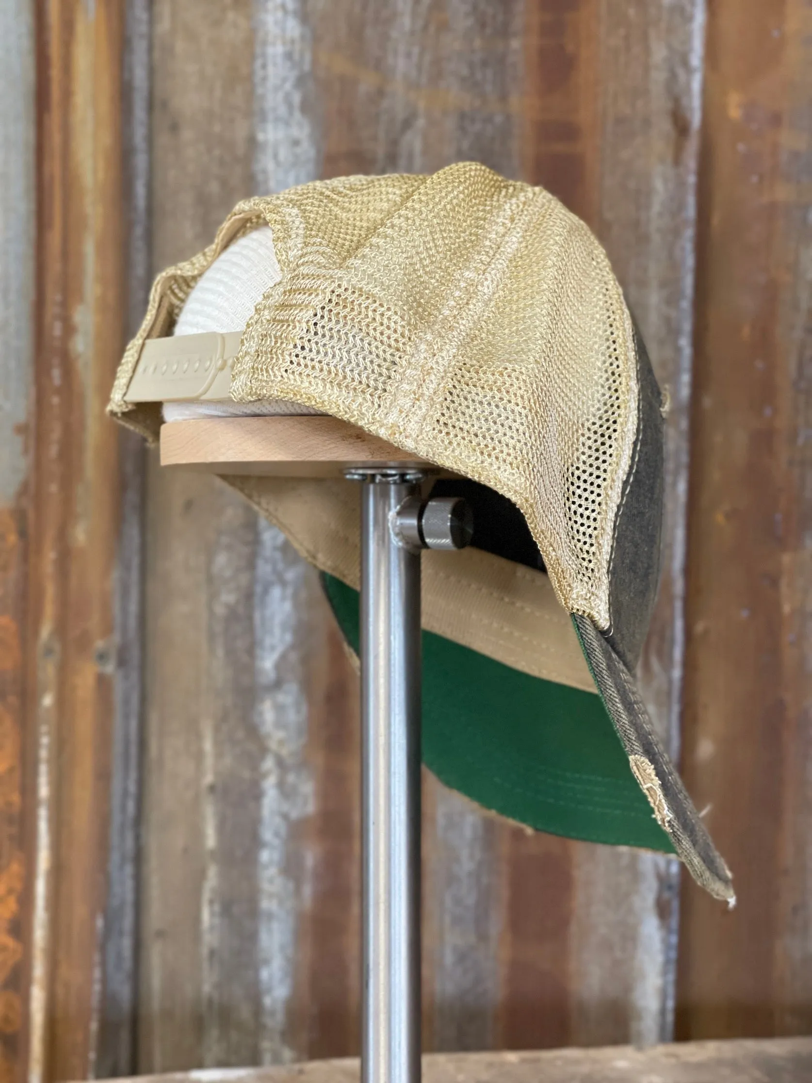 Busch Light Fishing Hat- Distressed Black