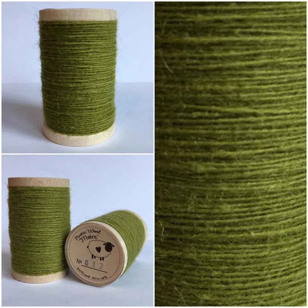 CHARTREUSE Hand Dyed YARD Wool Fabric for Wool Applique and Rug Hooking (Copy)