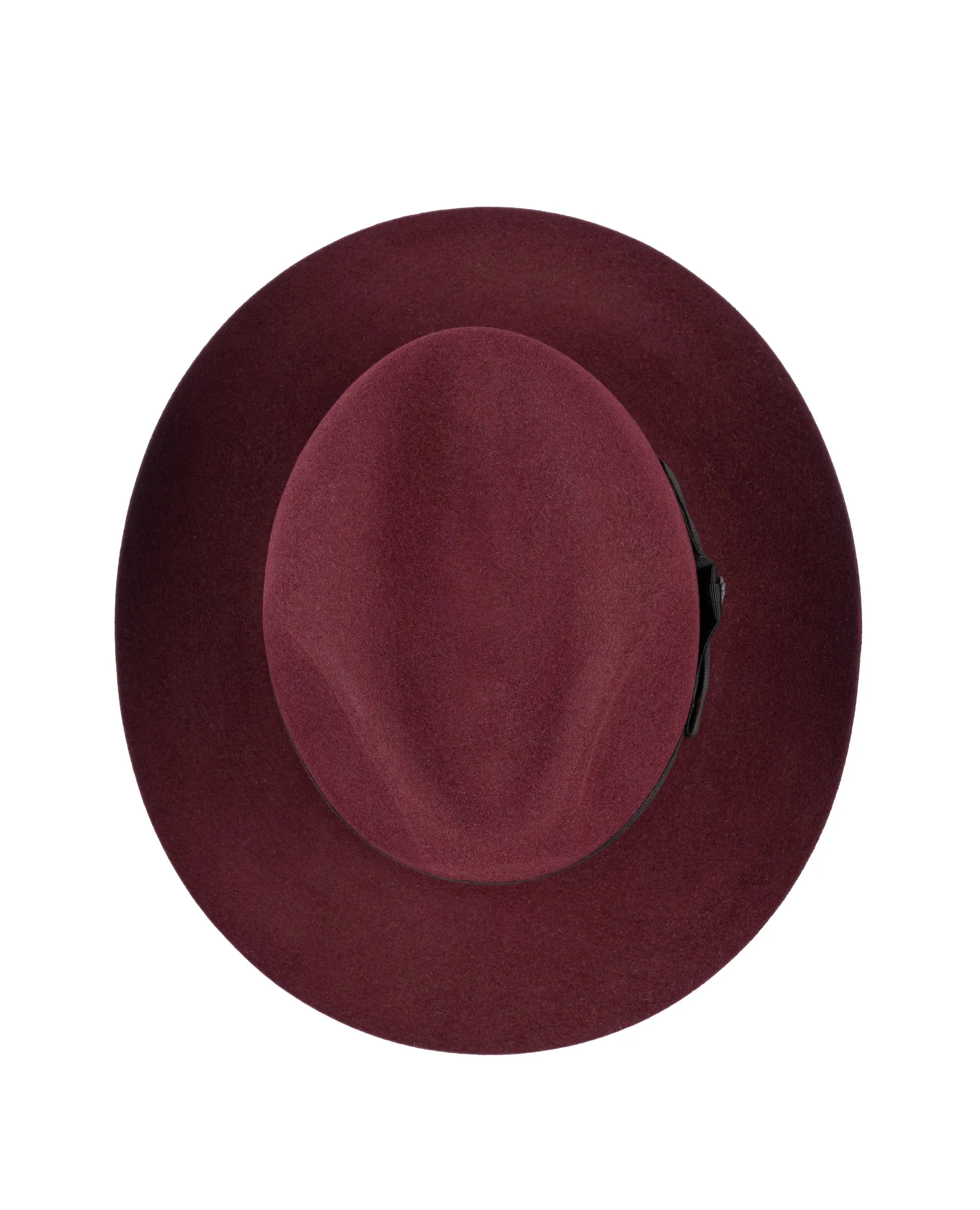 CHRISTYS' Classic Fur Felt Fedora Hat - Red Wine