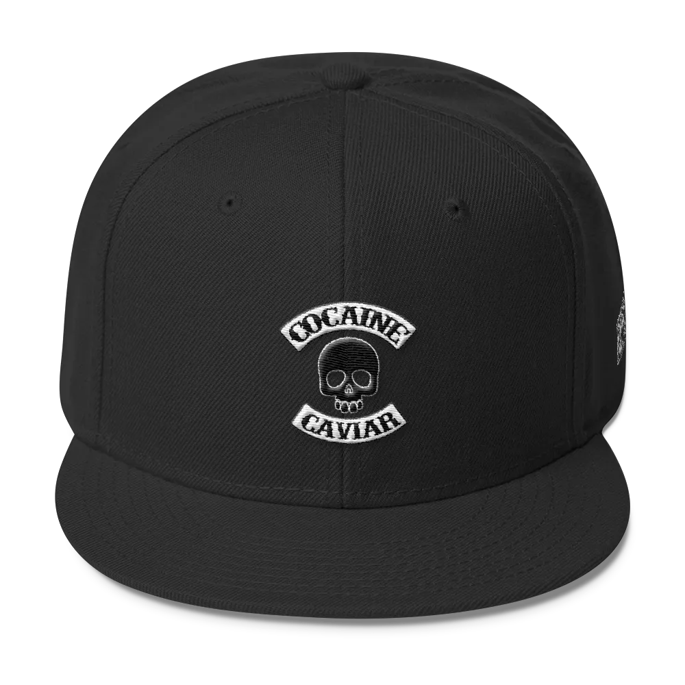 COCAINE & CAVIAR SKULL SNAPBACK