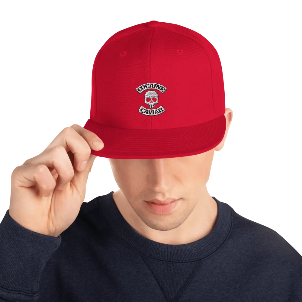 COCAINE & CAVIAR SKULL SNAPBACK