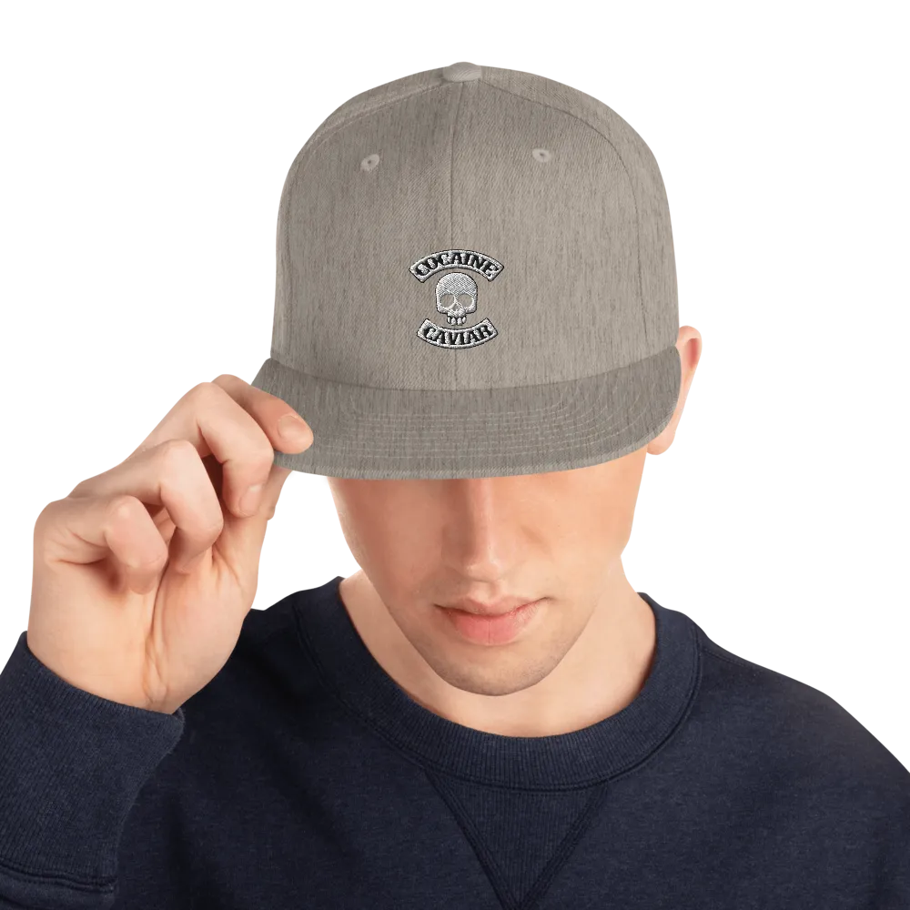COCAINE & CAVIAR SKULL SNAPBACK