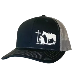 Dally Up Men's Black Cowboy Praying Cap
