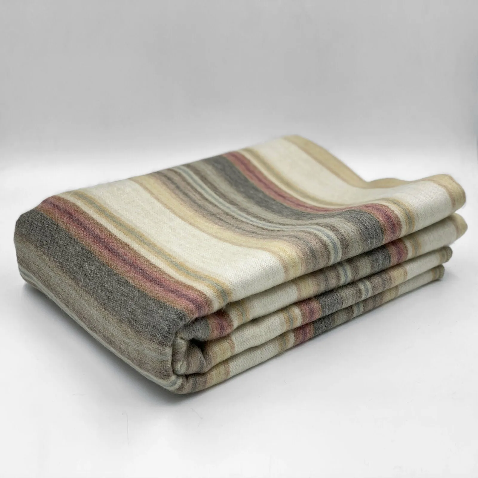 Ducur - Baby Alpaca Wool Throw Blanket / Sofa Cover - Queen 95" x 67" - earthtones