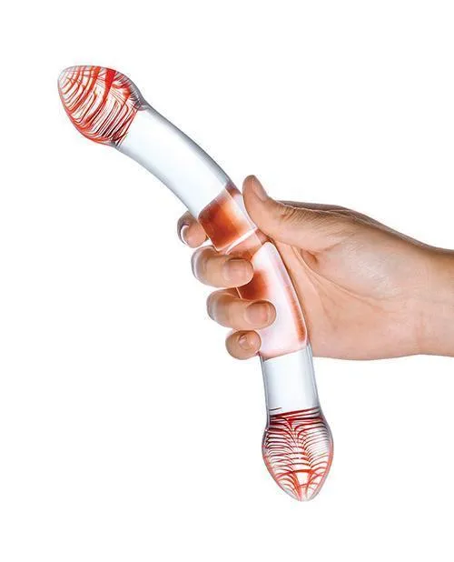 Glas Red Head Double Glass Dildo