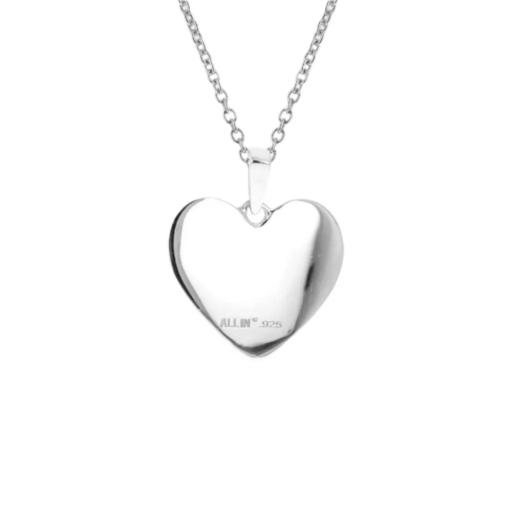 Heart Mom Baseball Necklace | Gold