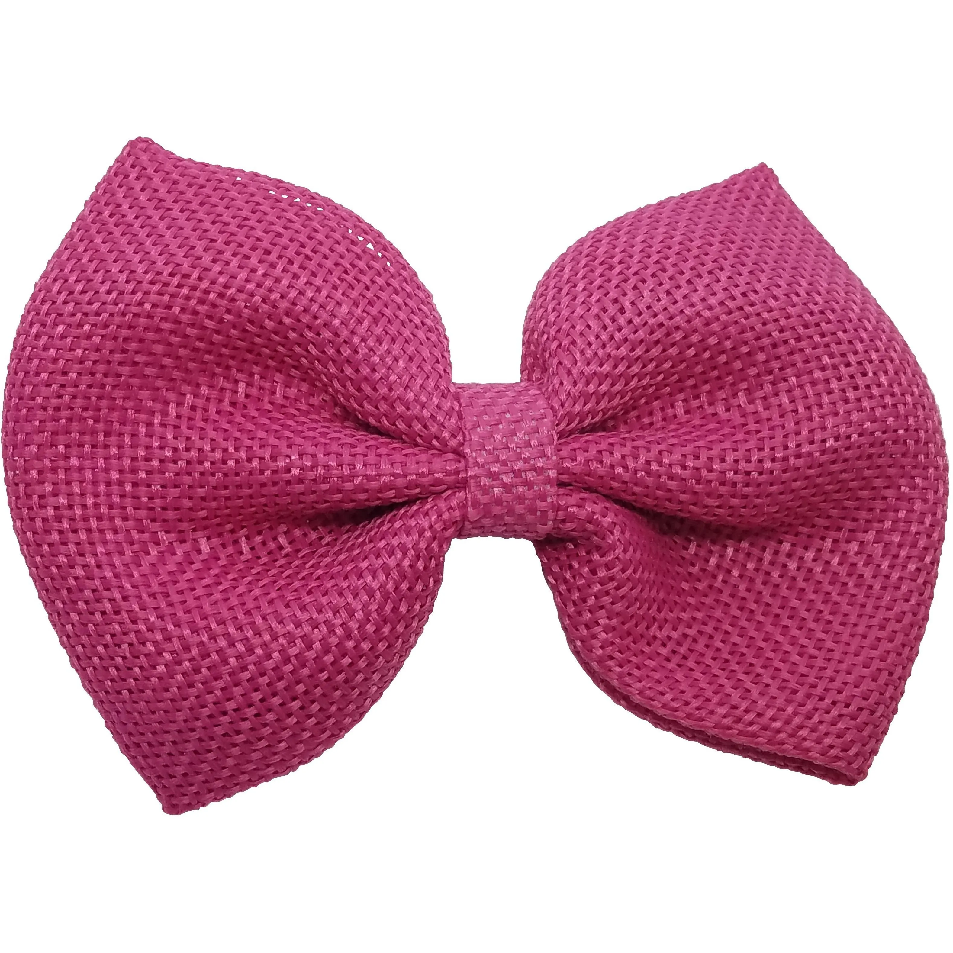 Hot Pink 4" inch Burlap Bows Universal
