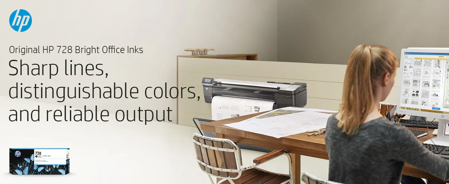 Hp 728 130-Ml Matte Black