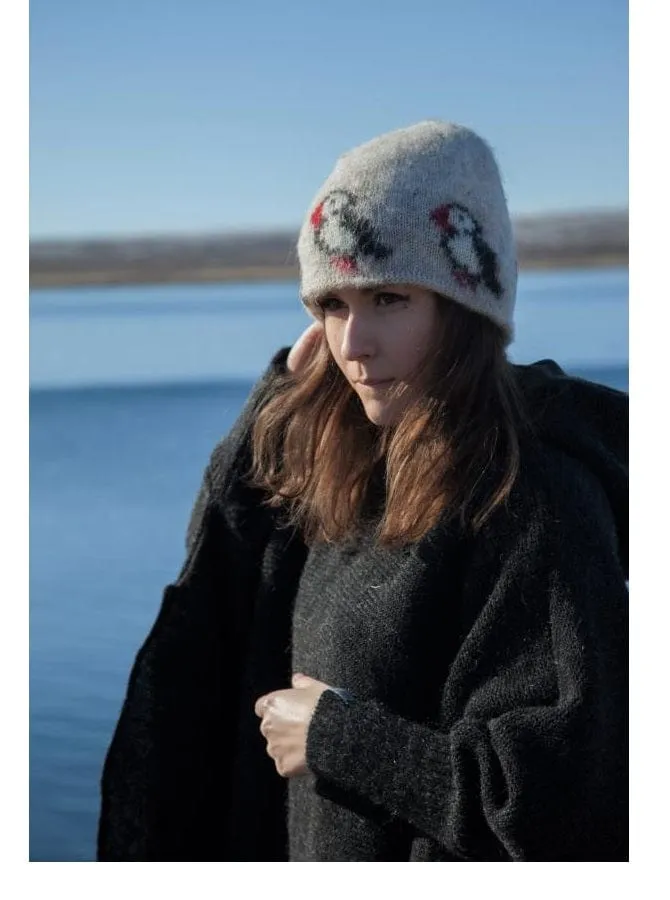 Kidka - Wool Hat - Blue Puffins