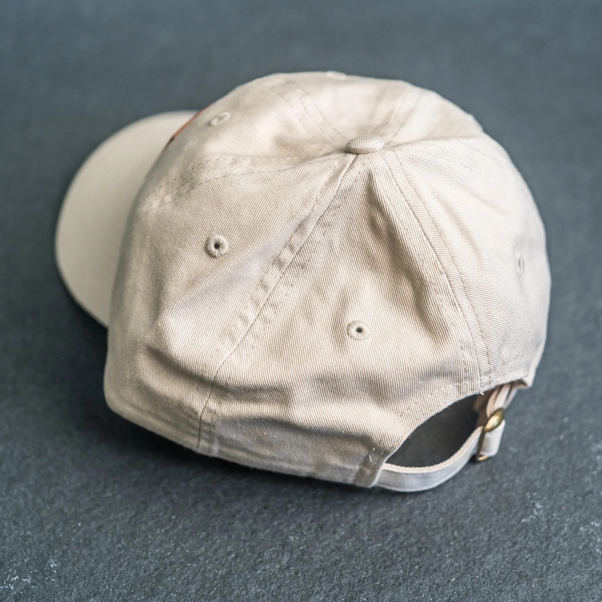 Leather Patch Unstructured Style Hat - Texas License Plate Stamp