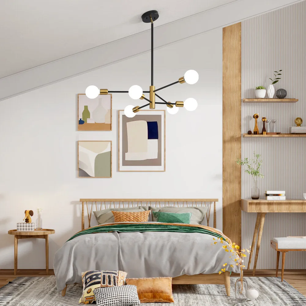 Lorryann 6 - Light Sputnik Modern Linear Chandelier