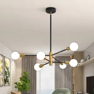 Lorryann 6 - Light Sputnik Modern Linear Chandelier