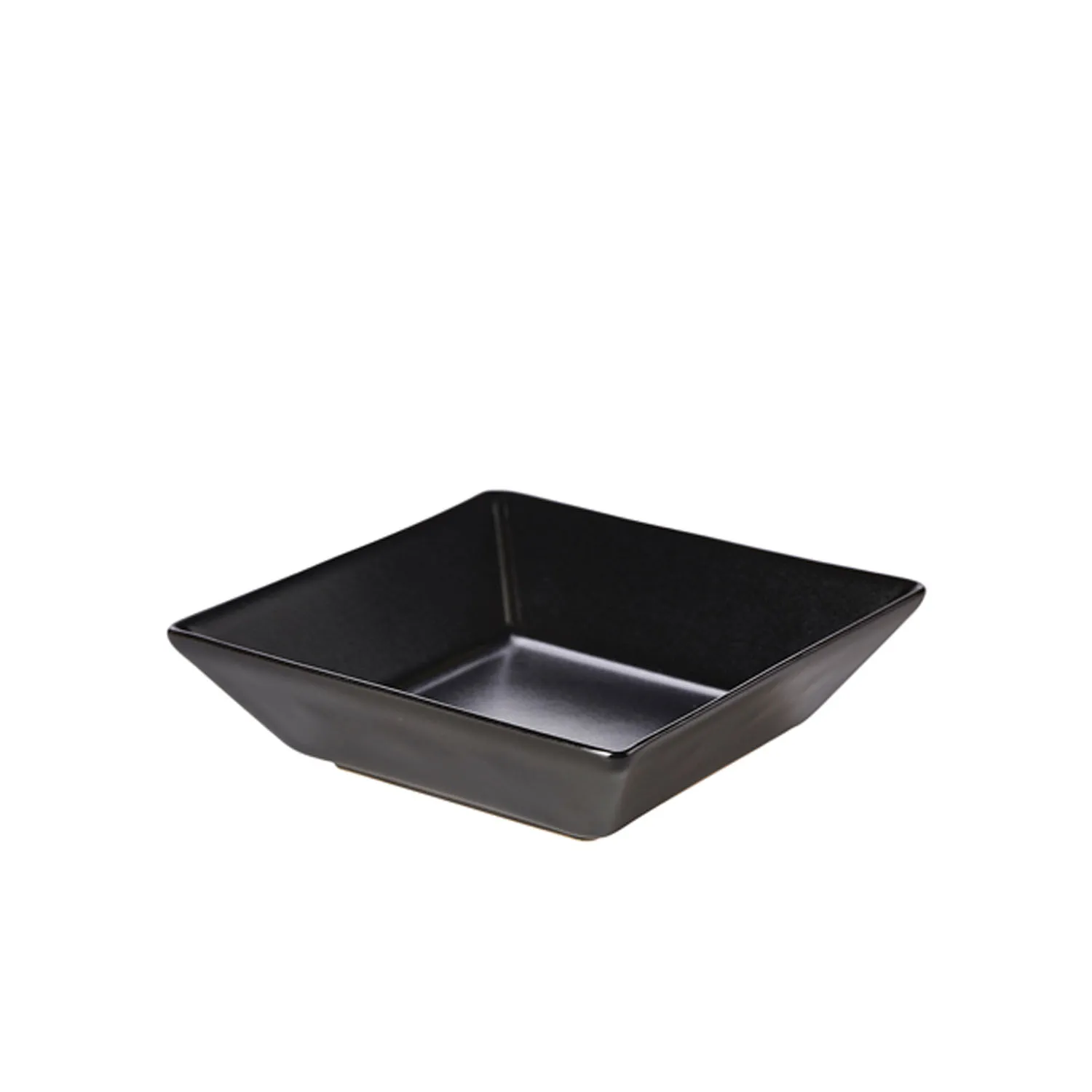 Luna Stoneware Black Square Bowl 17.5 x 5cm/7 x 2" Pack 6