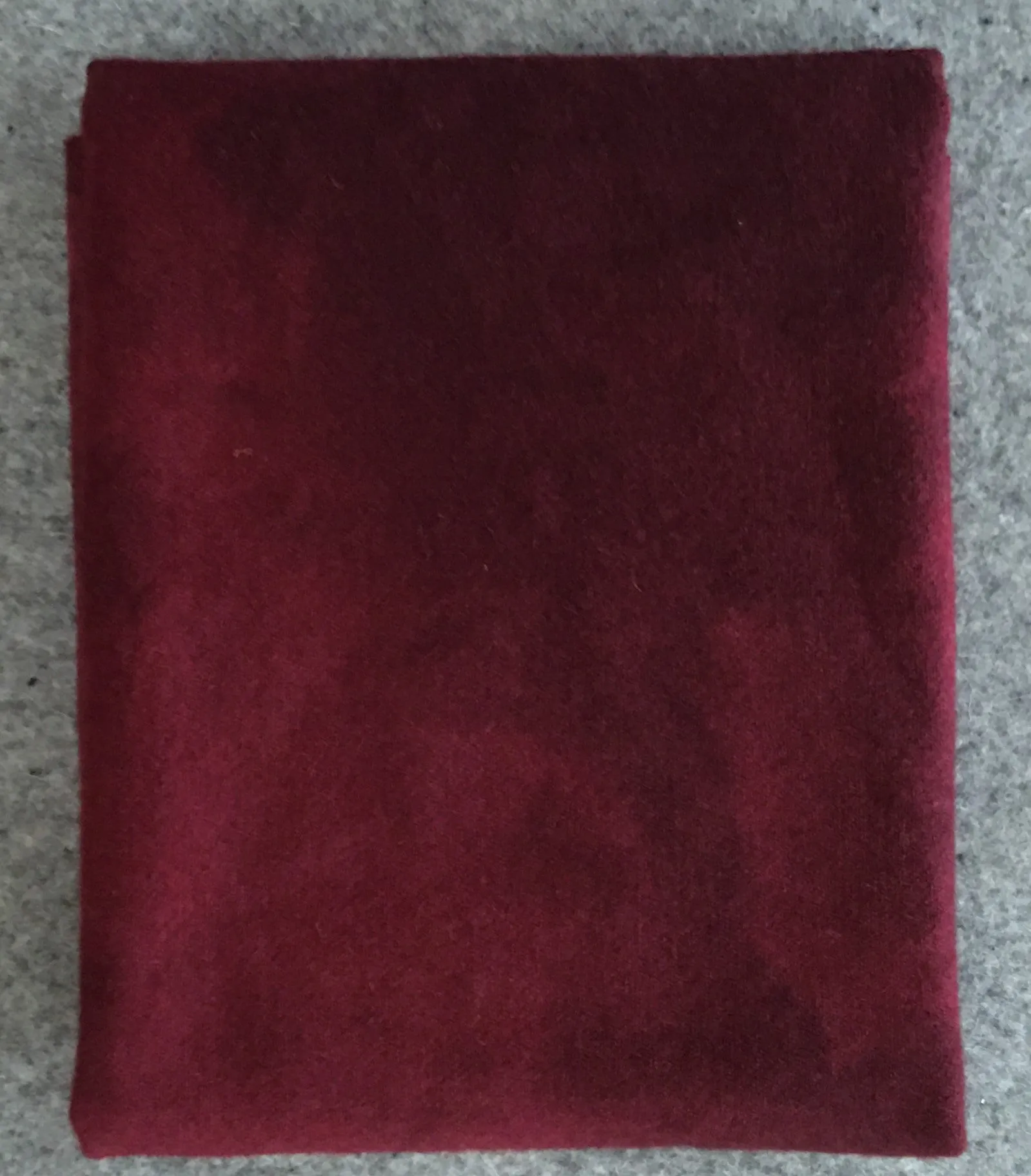 MAHOGANY Hand Dyed Fat EIGHTH Wool Fabric for Wool Applique and Rug Hooking