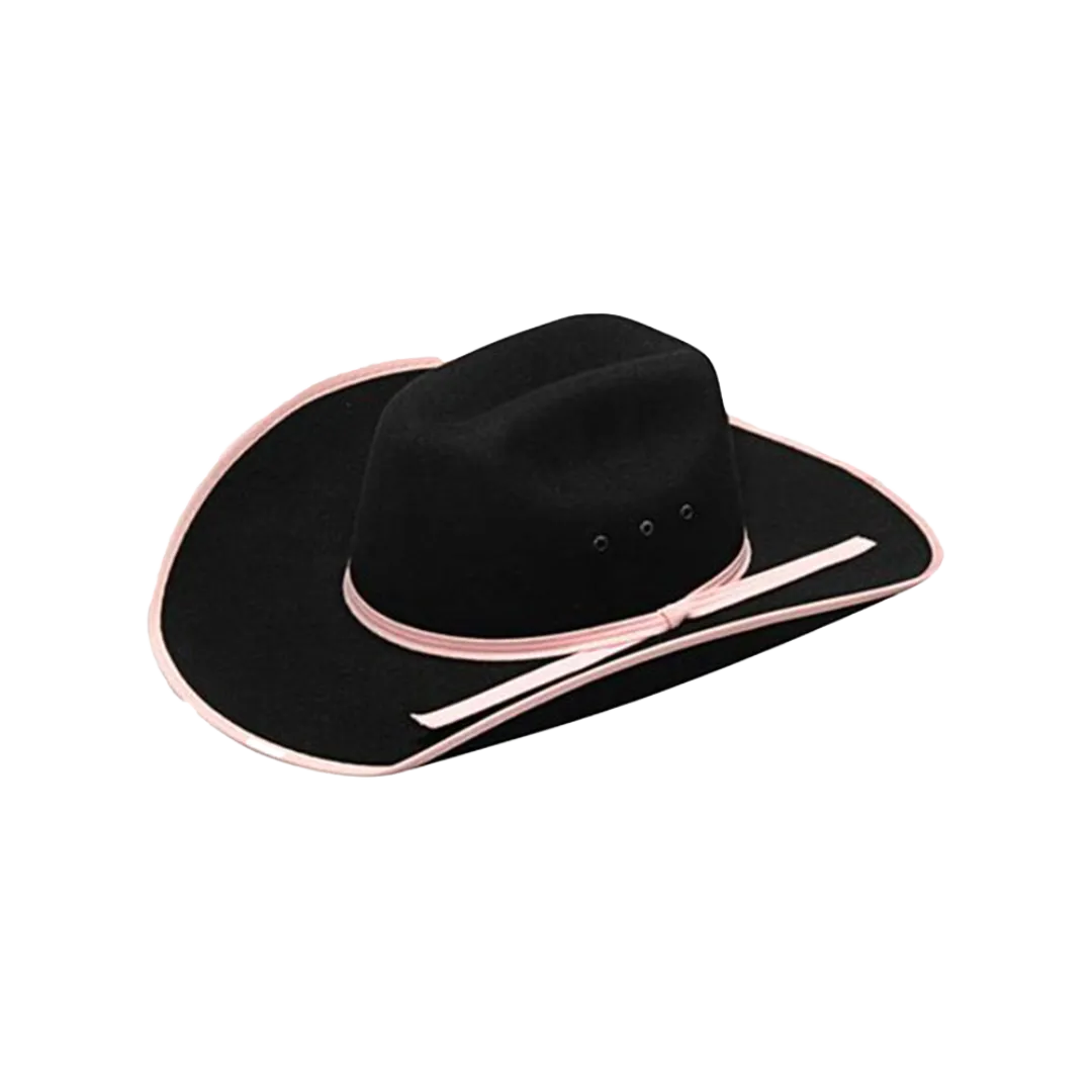 M&f Kid's Twister Black Felt Hat