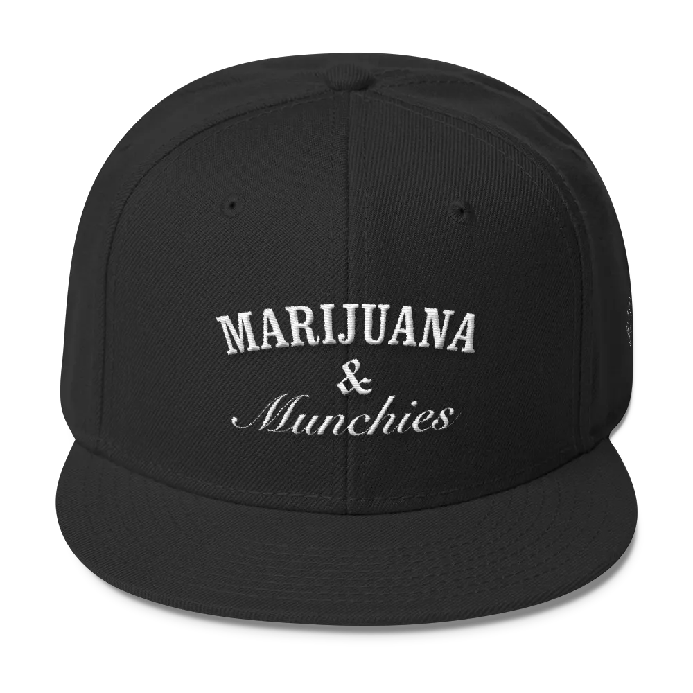 MARIJUANA & MUNCHIES SNAPBACK