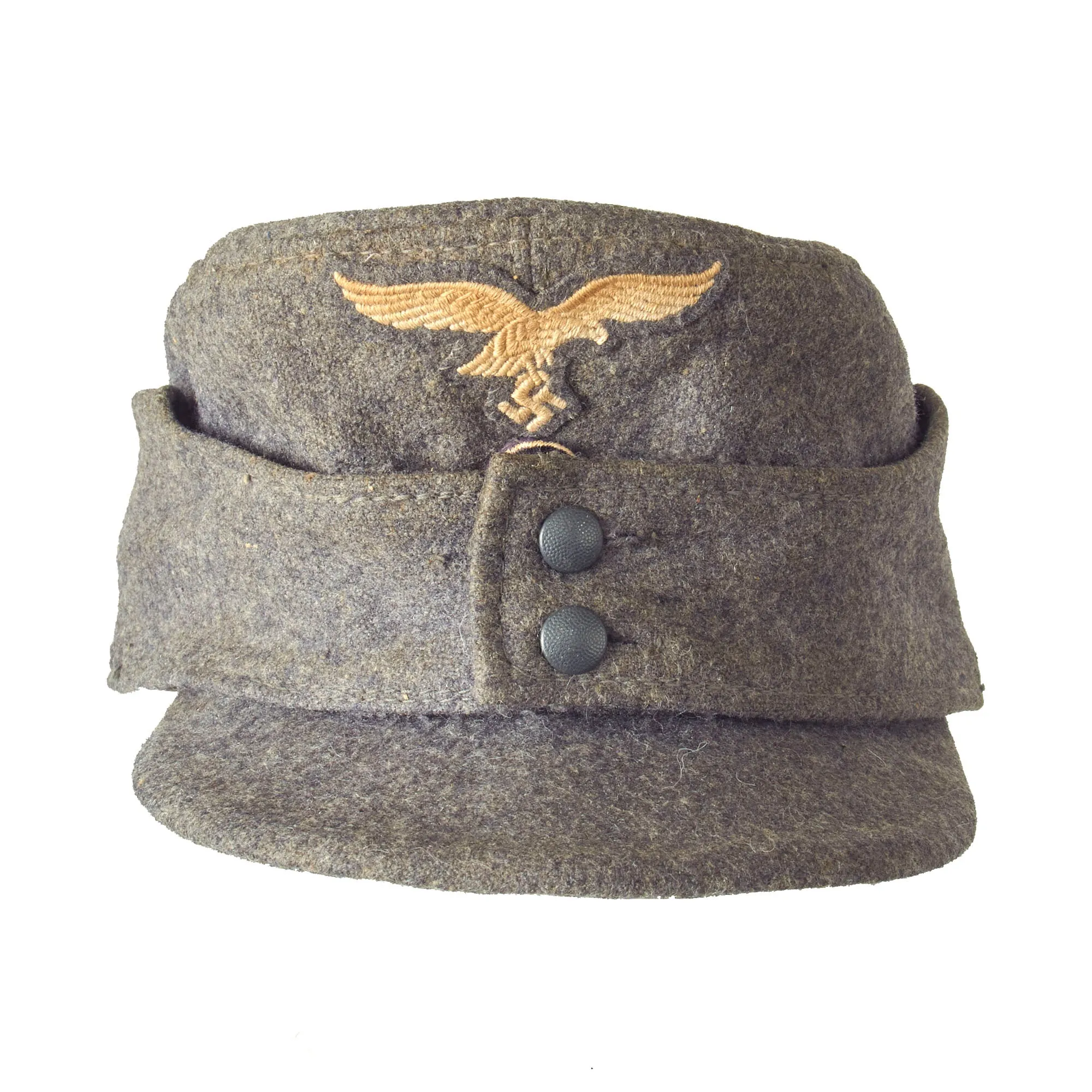 Original German WWII 1943 Dated Luftwaffe M43 Einheitsmütze Wool Field Cap by Berolina - Size 58cm