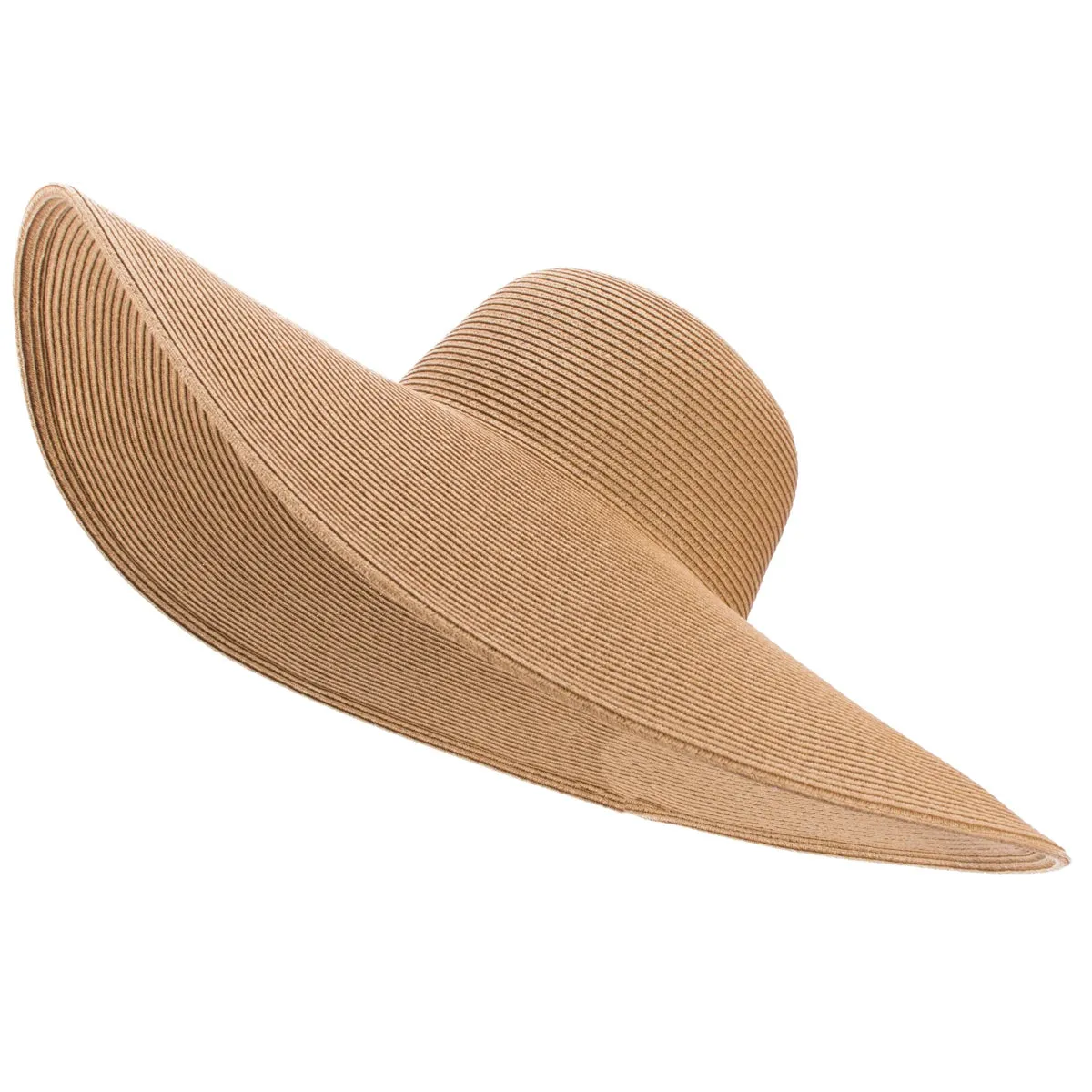 Oversized Beach Hat with Wide Brim for Women - Sun Protection, Stylish Casual Design