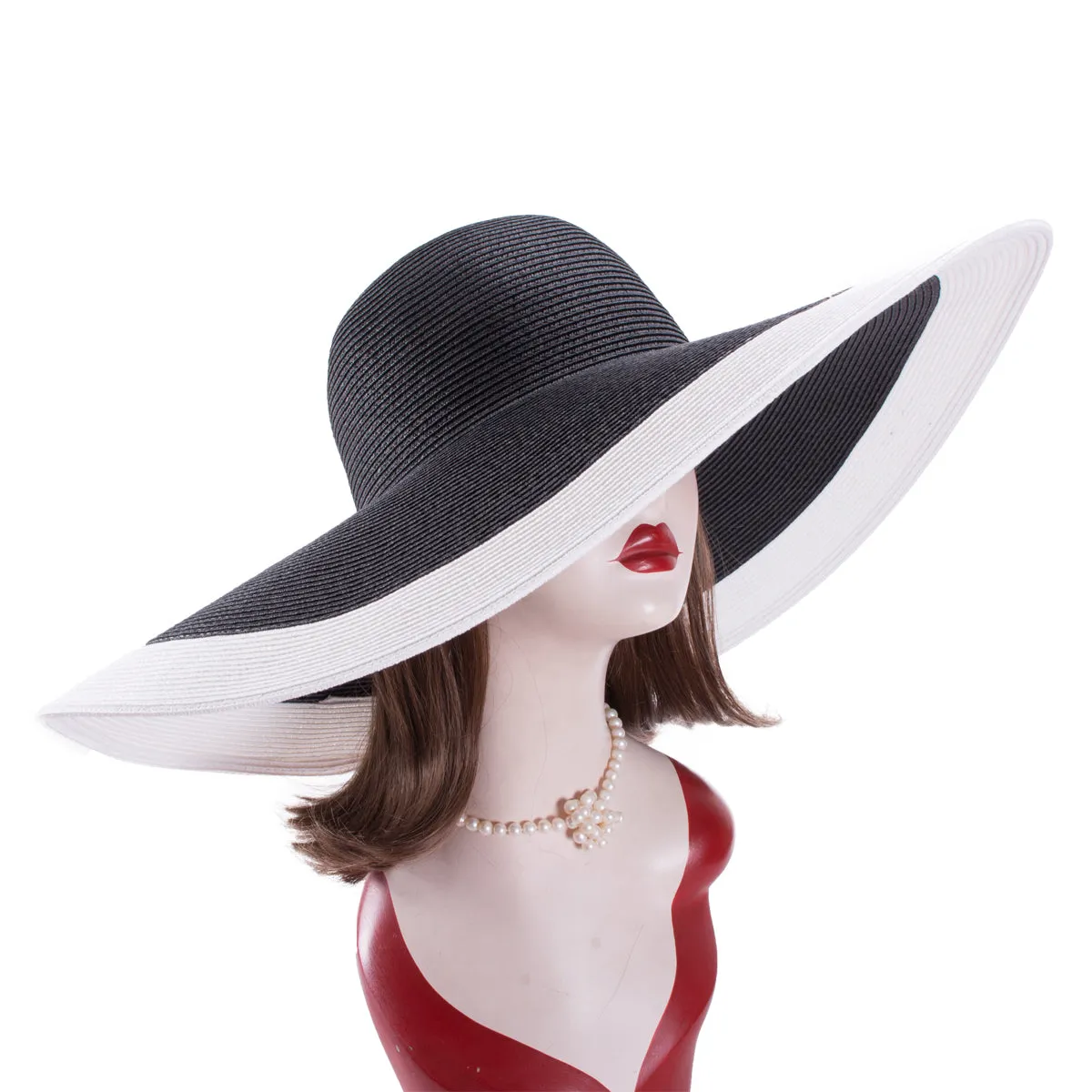 Oversized Beach Hat with Wide Brim for Women - Sun Protection, Stylish Casual Design