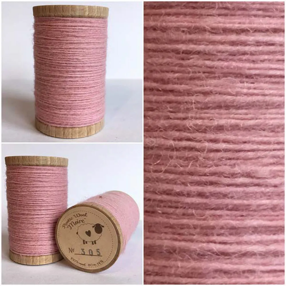 PEACH BLUSH Hand Dyed YARD Wool Fabric for Wool Applique and Rug Hooking