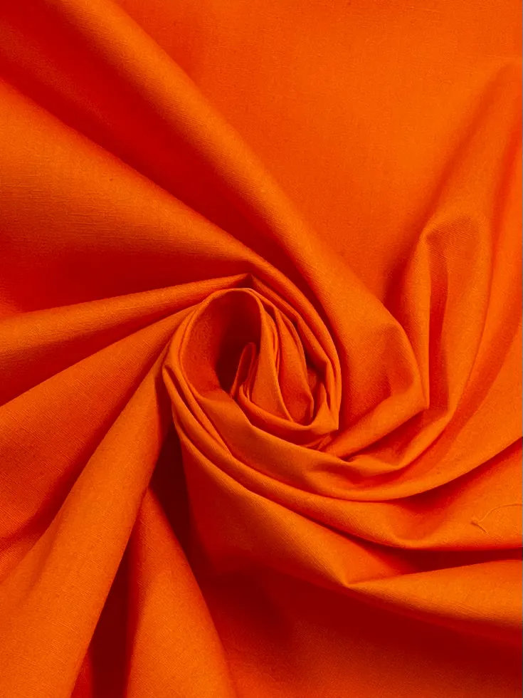 Plain Cotton - Orange - 150cm