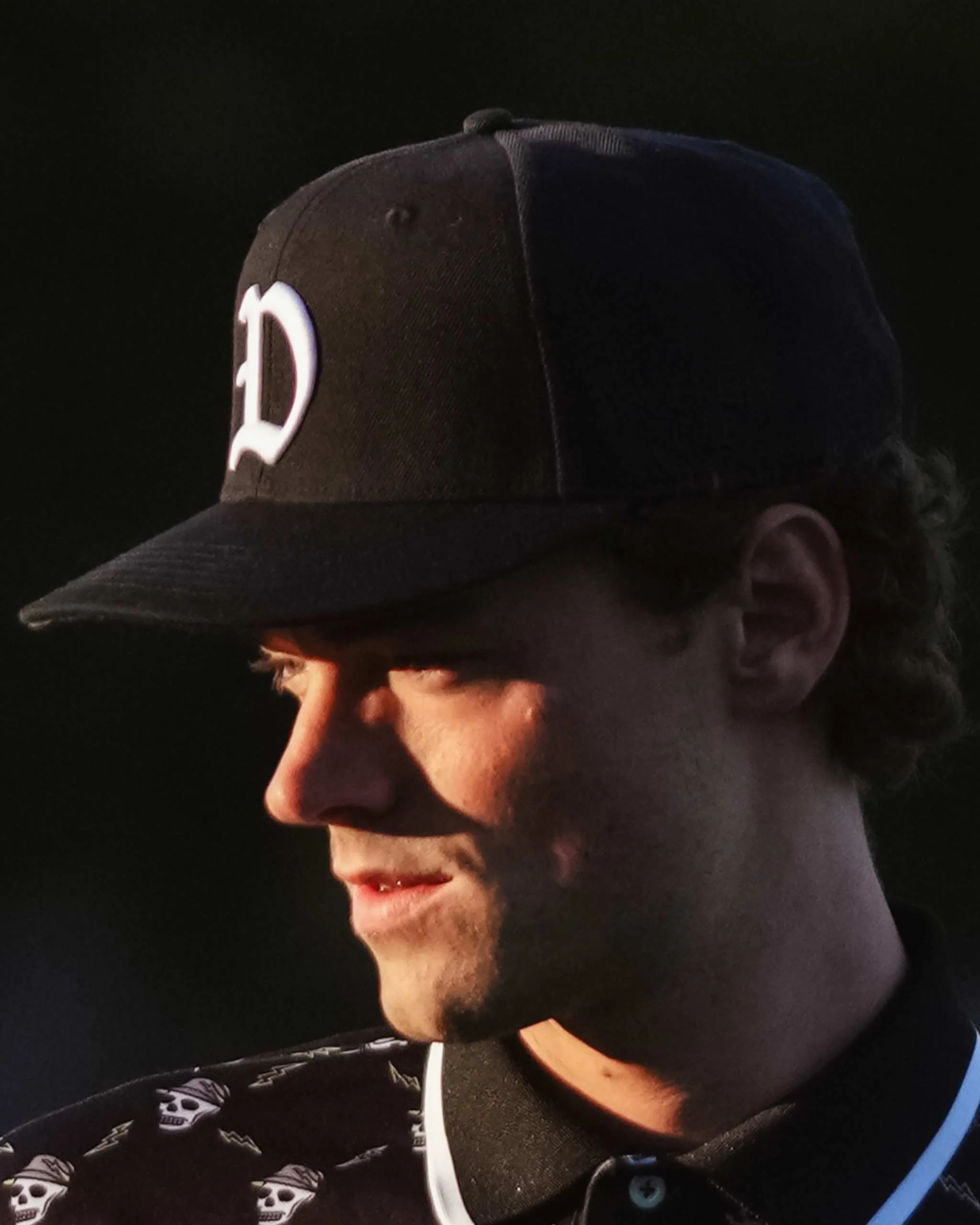 "D" Hat - Black