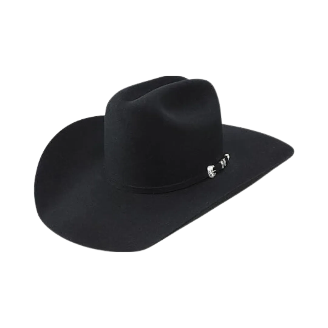 Resistol Mens 100X Premium Beaver Felt Black Cowboy Hat