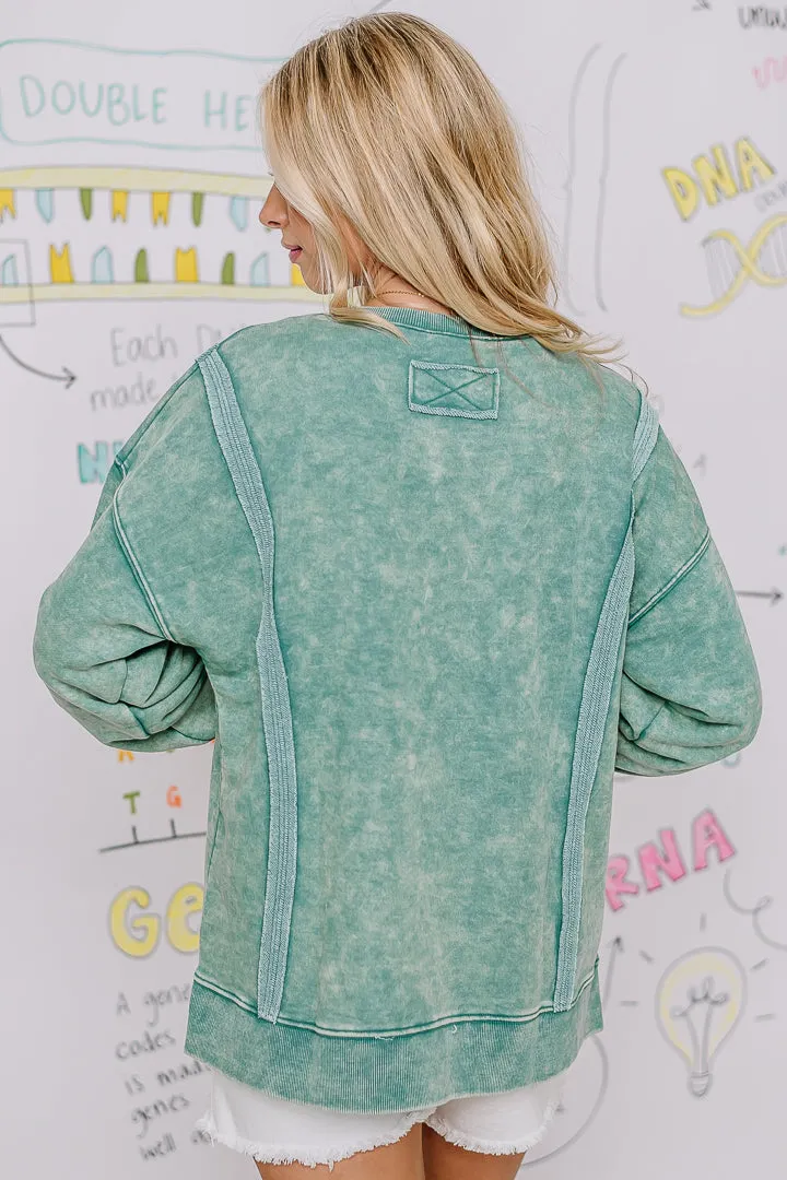 Running Off Long Sleeve Top | Green