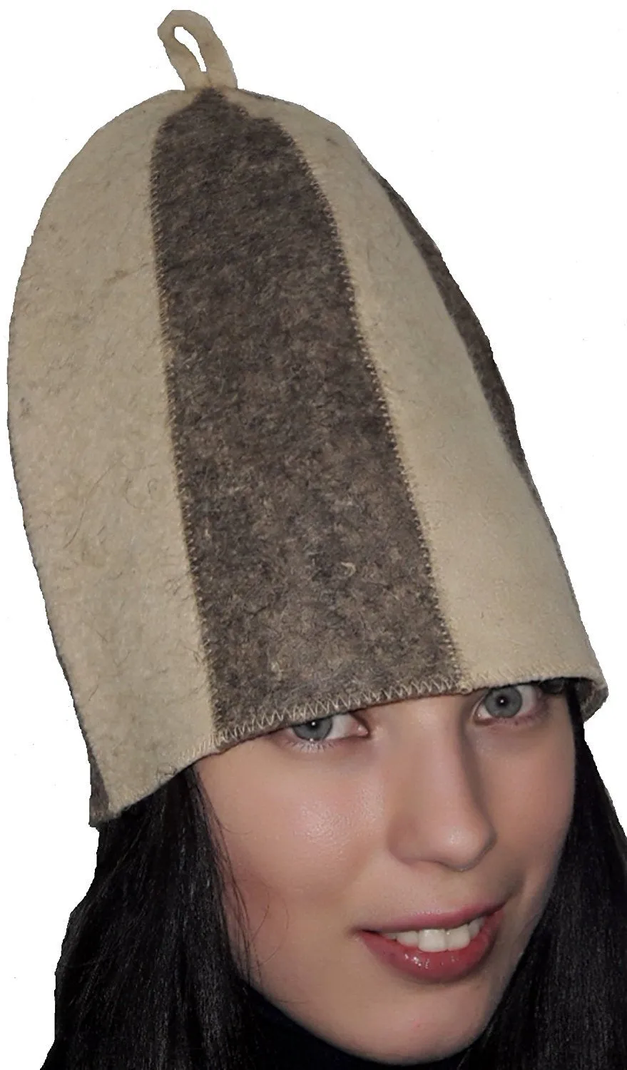 Sauna Hat Cap from Real Sheep&#39;s Wool Felt for Russian Banya Finnish Hot Dry Steam Room Bath House Stylish Accessory Men and Women