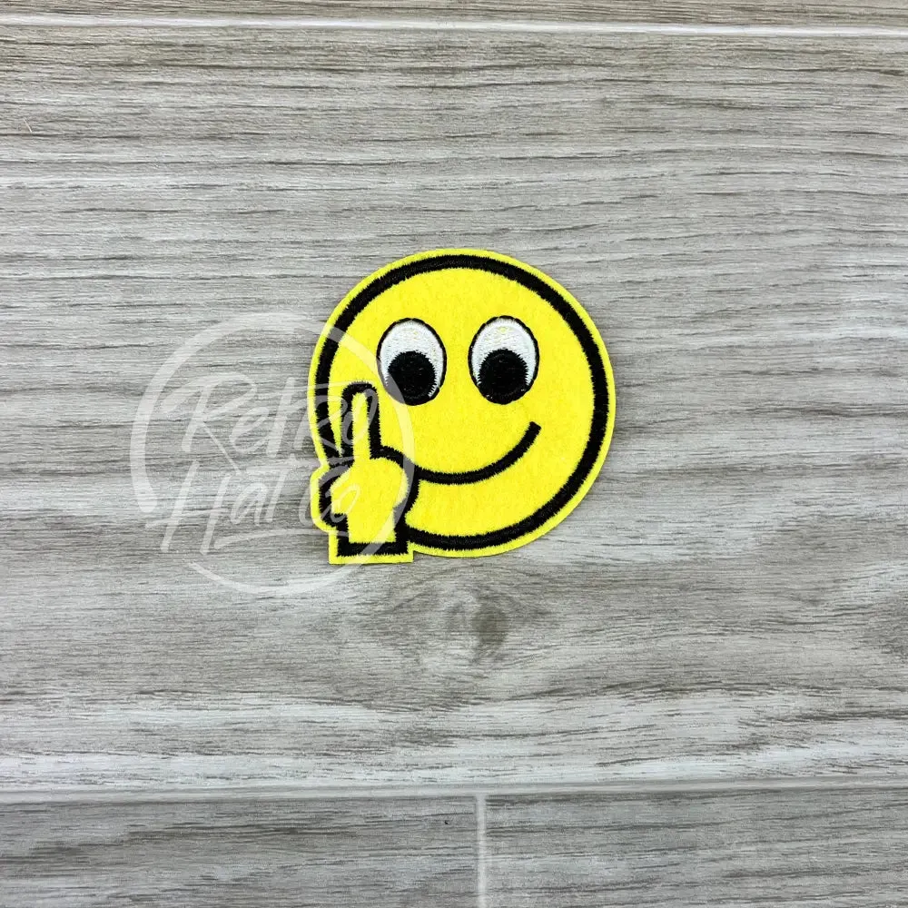 Smiley Face Flip Off (FU) Emoji