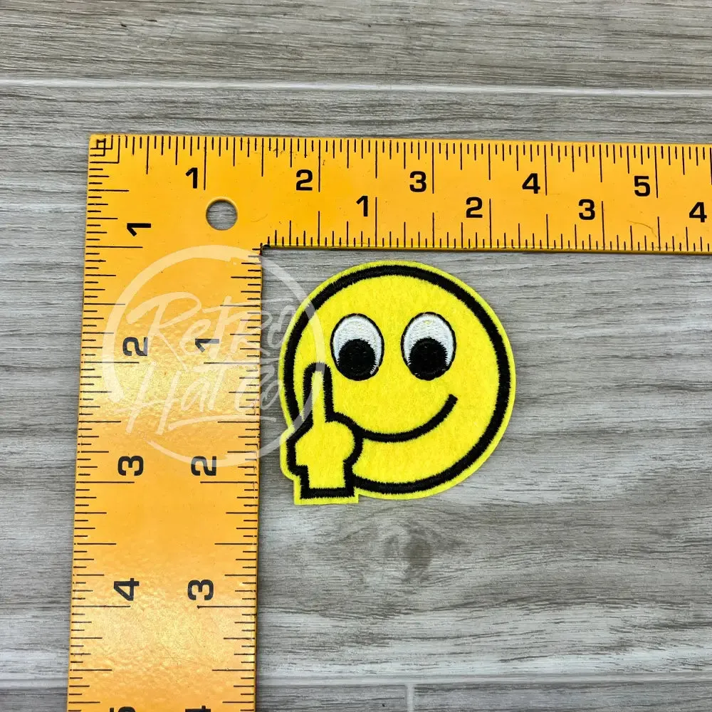 Smiley Face Flip Off (FU) Emoji