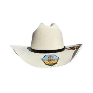 Stetson 5000x El Jefe White Straw Hat with Black Band - Premium Quality, Stylish Summer Accessory