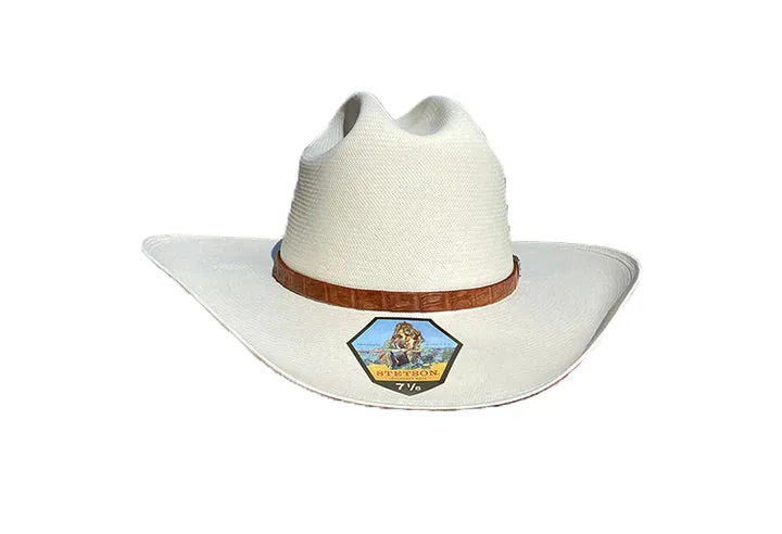 Premium 5000x Cognac Straw Stetson Mens El Jefe Hat