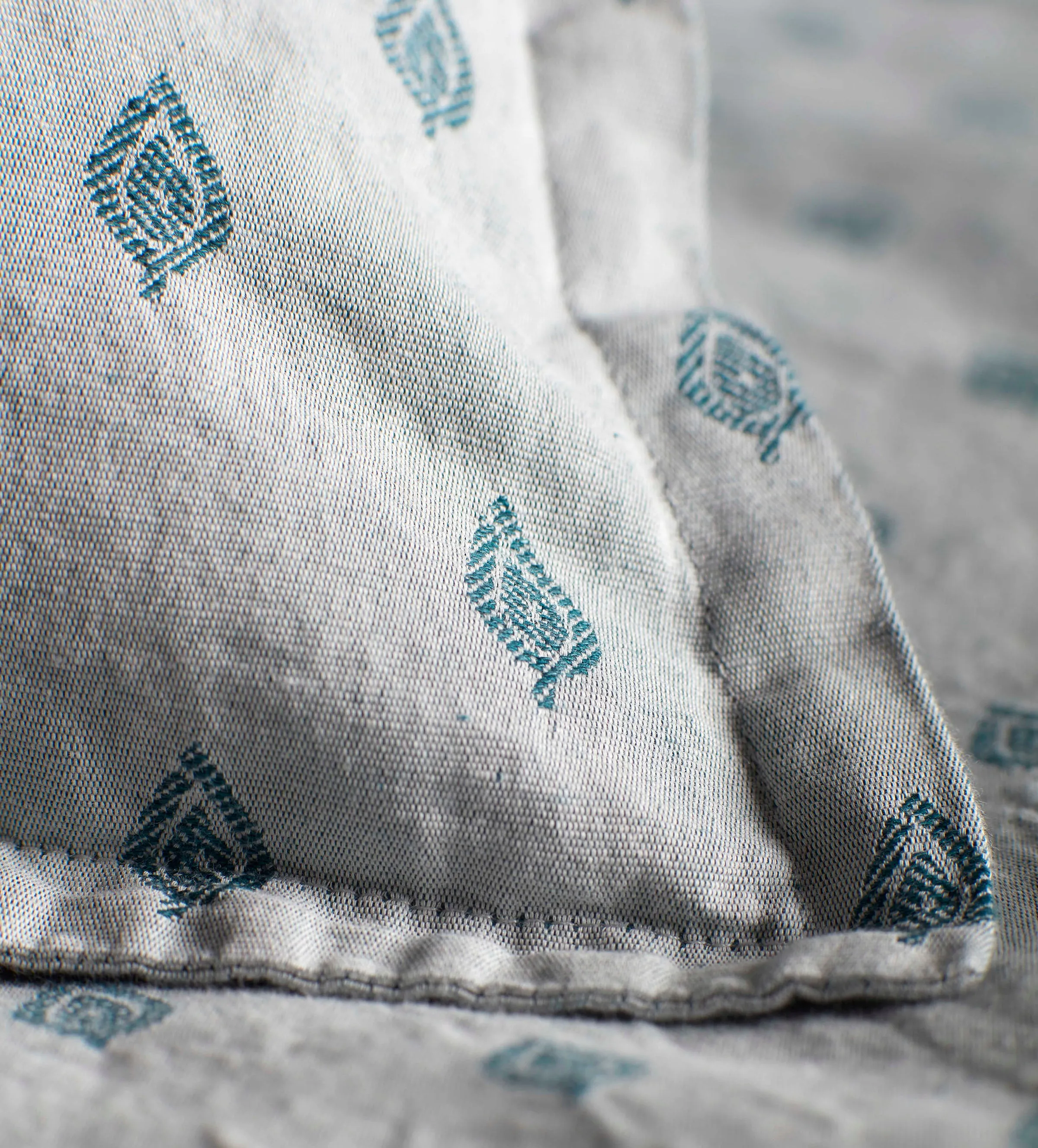 Teal Talia 100% Cotton Oxford Pillowcase