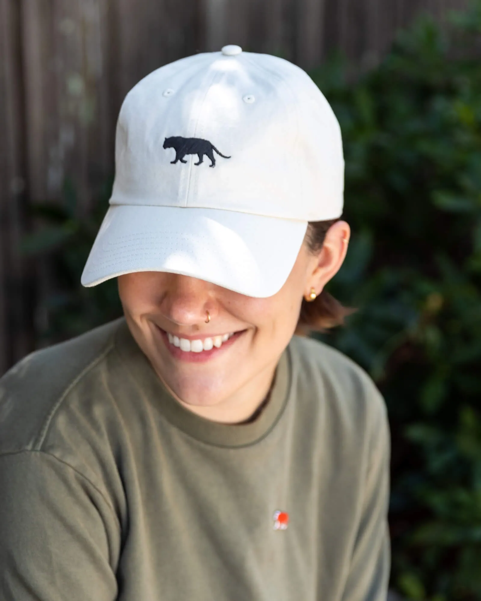 White Equator Tiger Hat